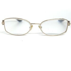Linea Roma Antonela 2 C.1 Eyeglasses Gold Brown Oval Frames 52-17-135  21679
